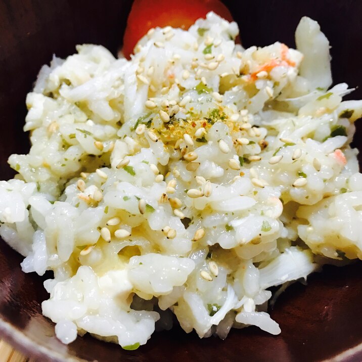 リメイク!カニわかめ入り味噌汁雑炊